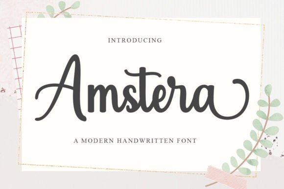 Amstera Script: The Bold Typeface for Campaign Headlines