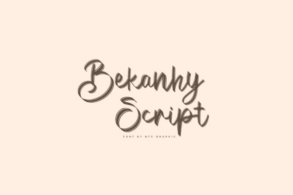 Bekanhy Script: A Stylish Handwritten Font for Makers
