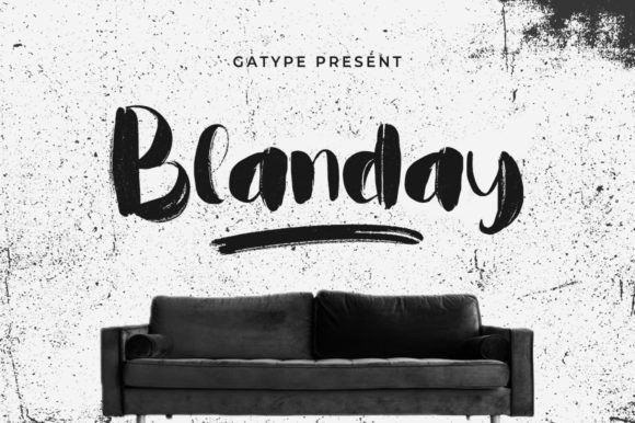 Blanday Font Review: A Textured Script for Branding