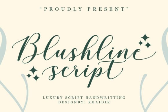 Blushline Script: A Modern Typeface for Elegant Editorial Design
