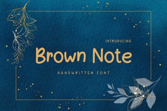 Brown Note Font for Creative Web Design