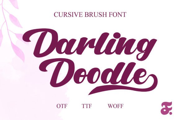 Elevate Your Brand with Darling Doodle Script Typeface
