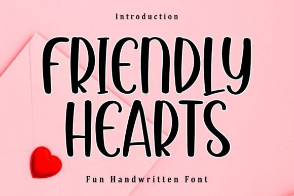Friendly Hearts: A Timeless Script Handwritten Font for Editors