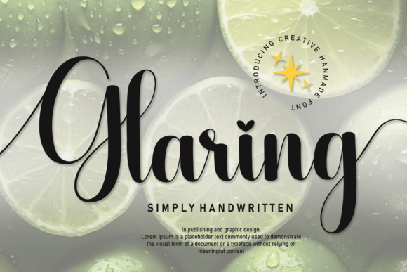 Glaring: The Handwritten Font That Elevates Your Brand