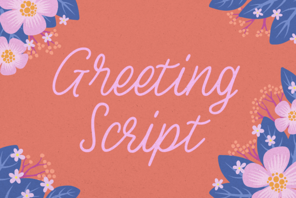 Greeting Script Font for Handmade Labels and Cards