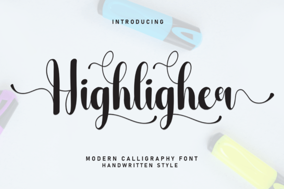 Highligher: The Sweet Handwritten Font for Small Business Branding