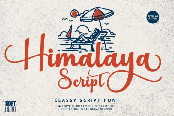 Himalaya Script: A Delicate Typeface for Digital Branding