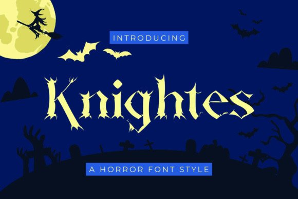 Knightes: The Horror Script Font for Bold Campaigns