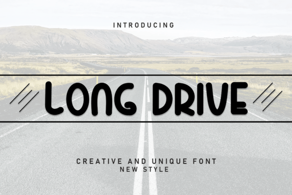 Long Drive Font: A Sweet Typeface for Web Design