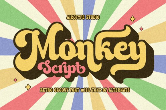 Monkey Script: A Bold Handwritten Typeface for Web Headers