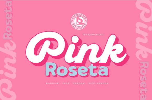 Pink Roseta Font for Web Design