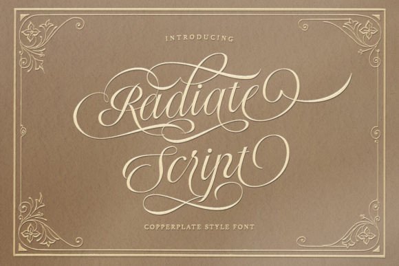 Radiate Script Font for Elegant Small Business Branding