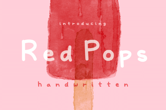 Red Pops: A Playful Script Handwritten Font for Makers