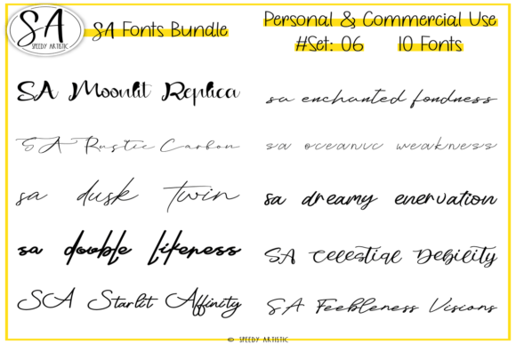 Reviewing Script and Handwritten Bundle 6 for Brand Identity