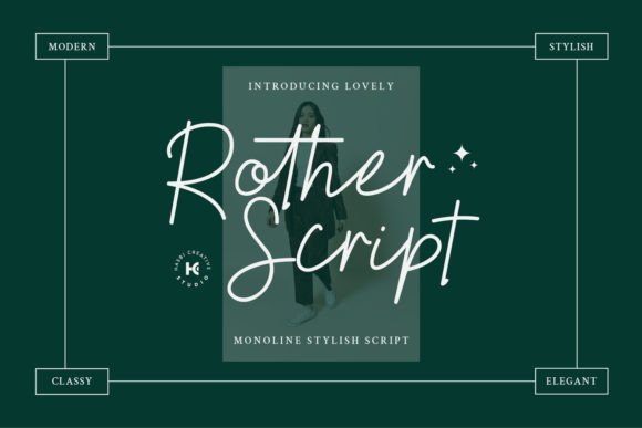 Rother Script Font Review: Elegant Monoline for Branding
