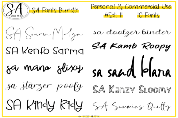 Script and Handwritten Bundle 11: A Designer's Typeface Toolkit