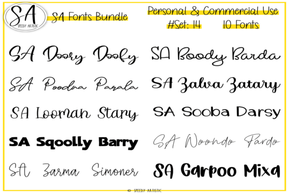 Script and Handwritten Bundle 14: A Typeface for Authentic Branding