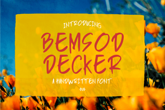 Upgrade Your Brand with Bemsod Decker Typeface