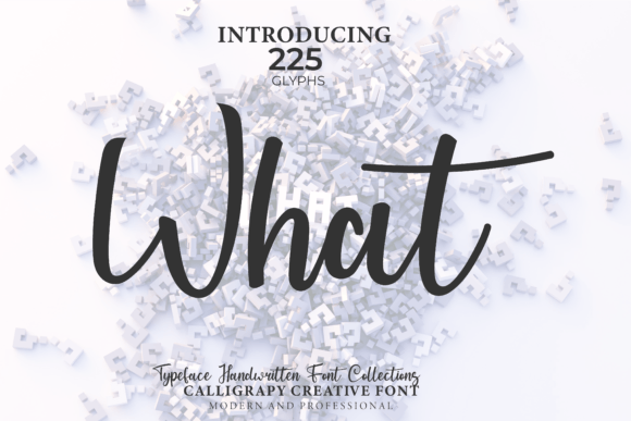 What: A Stylish Handwritten Font for Branding